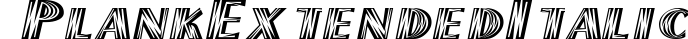 PlankExtended  Italic preview