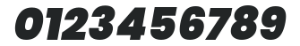 Poppins Black Italic numbers preview