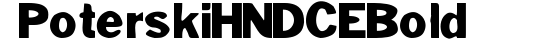 Poterski HND CE Bold preview