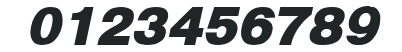 Pragmatica Black Italic numbers preview