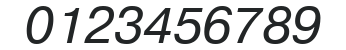 Pragmatica Italic Cyrillic numbers preview