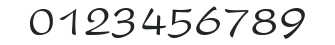 PresentScript Thin numbers preview