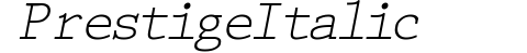 Prestige Italic preview
