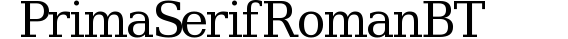 Prima Serif Roman BT preview