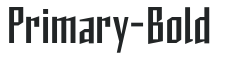Primary-Bold letters preview