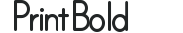 Print Bold preview
