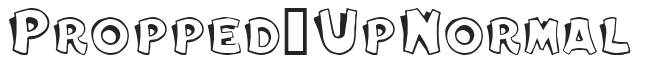 Propped-Up Normal letters preview