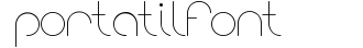 portatil font preview
