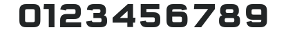 QTypeSquare-Bold numbers preview