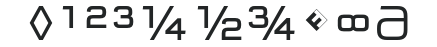 QTypeSquare-LightExpert numbers preview