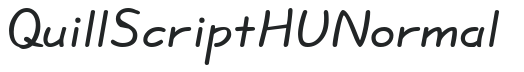 QuillScript HU Normal letters preview