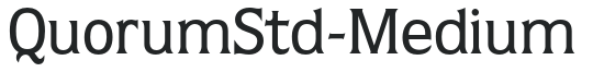 QuorumStd-Medium letters preview