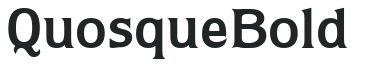 Quosque Bold letters preview