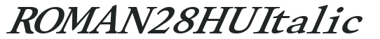 ROMAN28 HU Italic preview