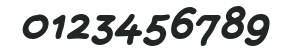 Rattlescript-BoldObliCaps numbers preview