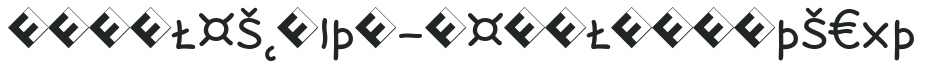 Rattlescript-RegularCapsExp letters preview