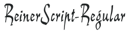 ReinerScript-Regular letters preview