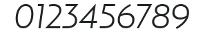 Relay-LightItalic numbers preview
