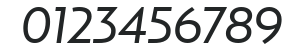 Relay-RegularItalic numbers preview