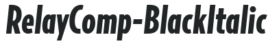 RelayComp-BlackItalic preview