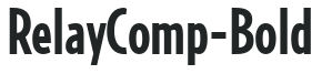 RelayComp-Bold letters preview