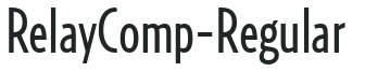 RelayComp-Regular letters preview