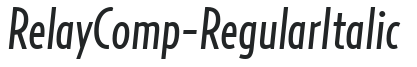 RelayComp-RegularItalic preview