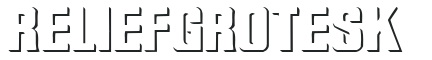 Relief Grotesk letters preview