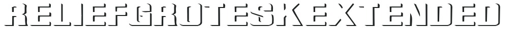 Relief Grotesk Extended preview