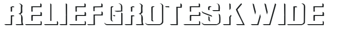 Relief Grotesk Wide preview