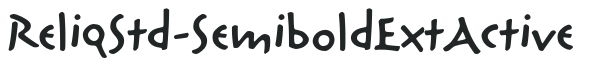 ReliqStd-SemiboldExtActive preview
