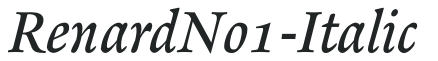 RenardNo1-Italic preview
