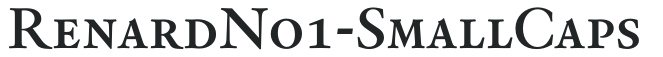 RenardNo1-SmallCaps preview