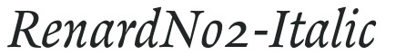 RenardNo2-Italic preview