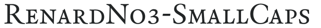 RenardNo3-SmallCaps preview