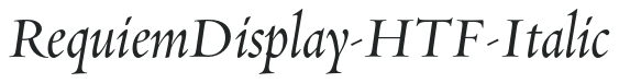 RequiemDisplay-HTF-Italic preview