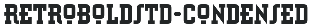 RetroBoldStd-Condensed letters preview
