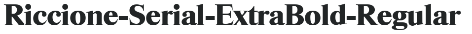 Riccione-Serial-ExtraBold-Regular preview