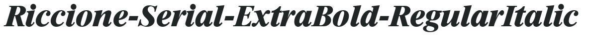 Riccione-Serial-ExtraBold-RegularItalic preview