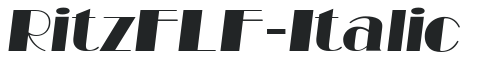 RitzFLF-Italic preview