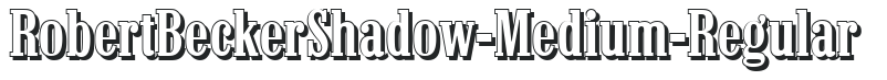 RobertBeckerShadow-Medium-Regular preview