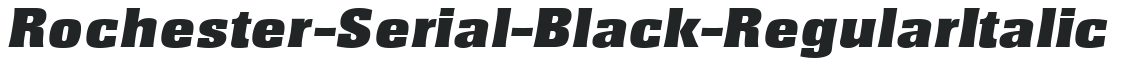 Rochester-Serial-Black-RegularItalic preview
