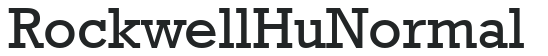 Rockwell Hu Normal letters preview