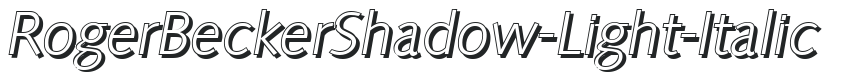 RogerBeckerShadow-Light-Italic preview