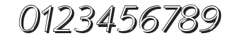 RogerBeckerShadow-Xlight-Italic numbers preview