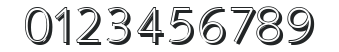 RogerBeckerShadow-Xlight-Regular numbers preview