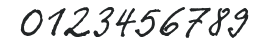Ropsen Script Regular numbers preview