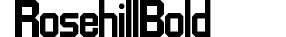 Rosehill Bold preview