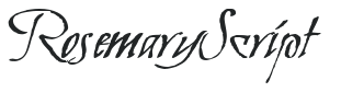 Rosemary Script letters preview
