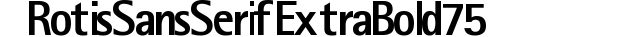 Rotis Sans Serif Extra Bold 75 preview